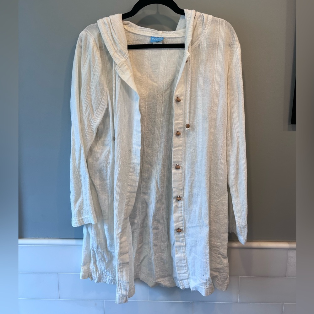 Beach Coverup with Buttons